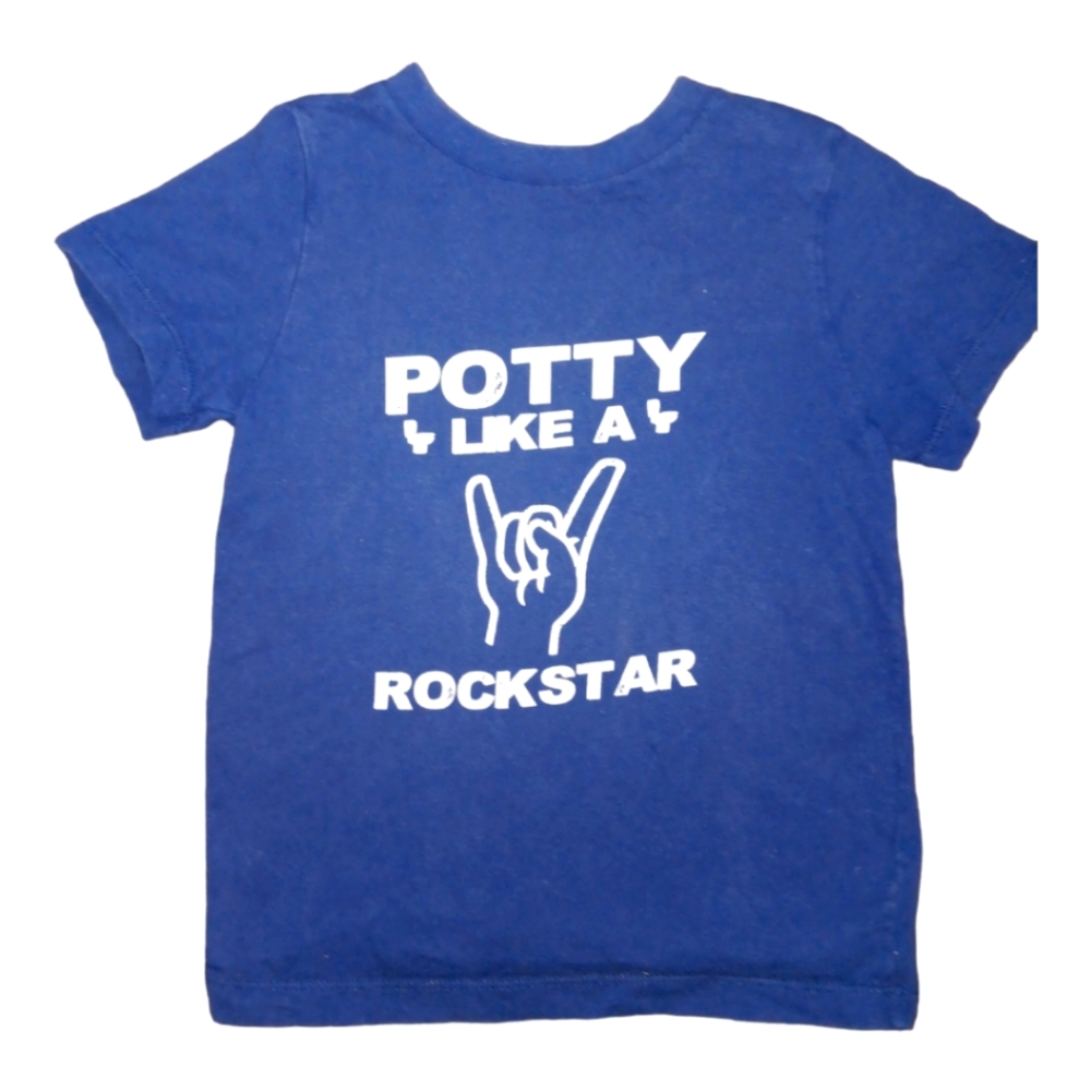 Potty like a Rockstar 3T tee shirt